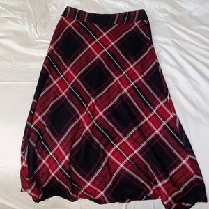 Tartan maxi skirt